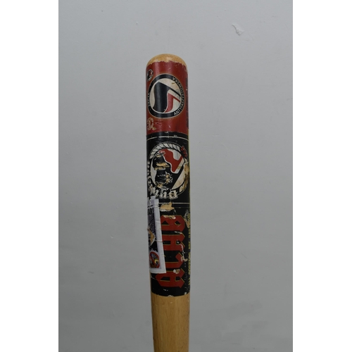 411 - A Pair of Franklin Street Hockey Sticks, With a Baseball Bat (32