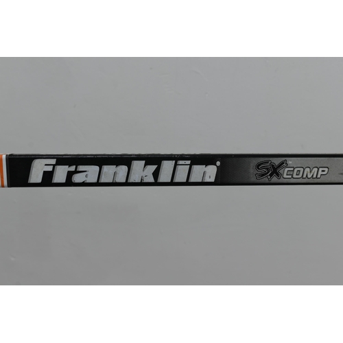 411 - A Pair of Franklin Street Hockey Sticks, With a Baseball Bat (32