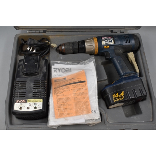 417 - Ryobi 14.4 Volt (BS-1415/F) Drill Complete with Charger and Case