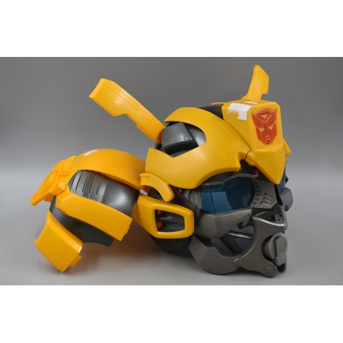 421 - Transformers Bumblebee Electronic Head Mask