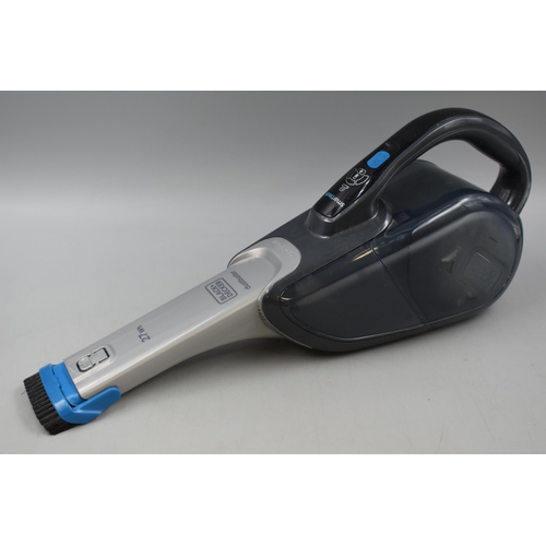 436 - A Black & Decker Handheld Dustbuster Vacuum Cleaner, Powers on When Tested.