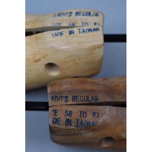 244 - Pair of Ladies Size Wooden Shoe Stretchers