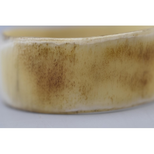 19 - Vintage Ethnic Art Bone Bangle