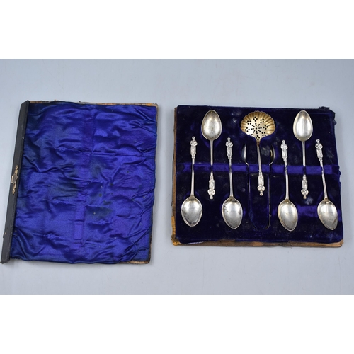 29 - Birmingham Silver Hallmark Apostle Spoon Set in Original box,  See photo for Box condition