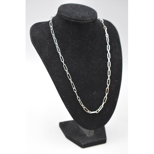 44 - Silver 925 Chain Link Necklace