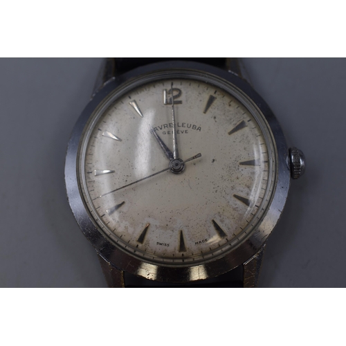 58 - Favre-Leuba Swiss Made Gents Watch (Working) with Leather Strap