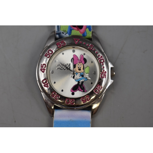 62 - Mixed Lot of Watches to include Official Disney Mini Mouse, Lorus lear The Time Watch and Jack and B... 