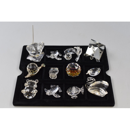 76 - Collection of Crystal Ornaments to include Prism and Various Animals