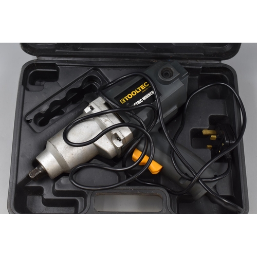 525 - Tooltec 800W Electric Wrench in box. Powers on when tested.