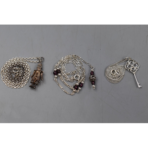 15 - Selection of Three Silver 925 Necklaces