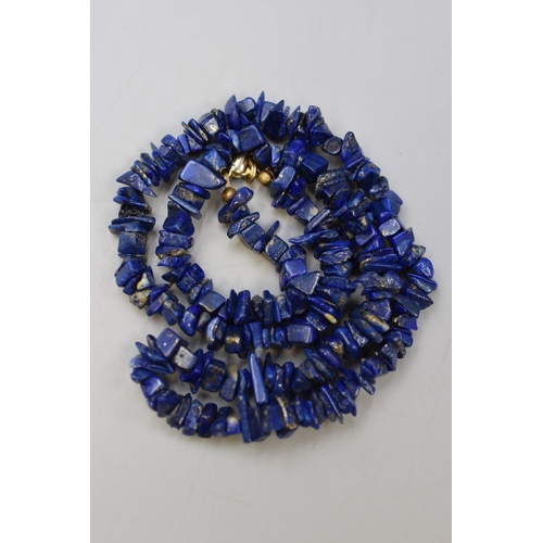 22 - Lapis Lazuli Chip Bead Necklace (16