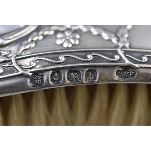 26 - Hallmarked Birmingham Silver Clothes Brush