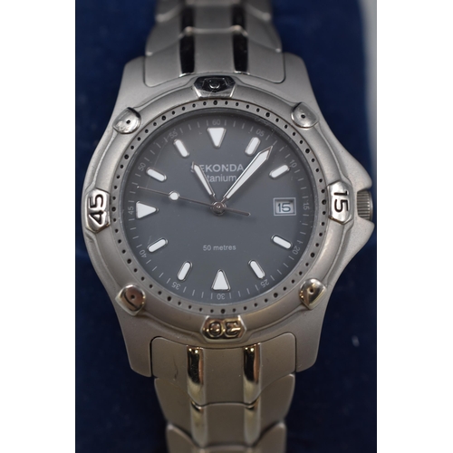 45 - Sekonda Gents Quartz Watch complete in Presentation Box