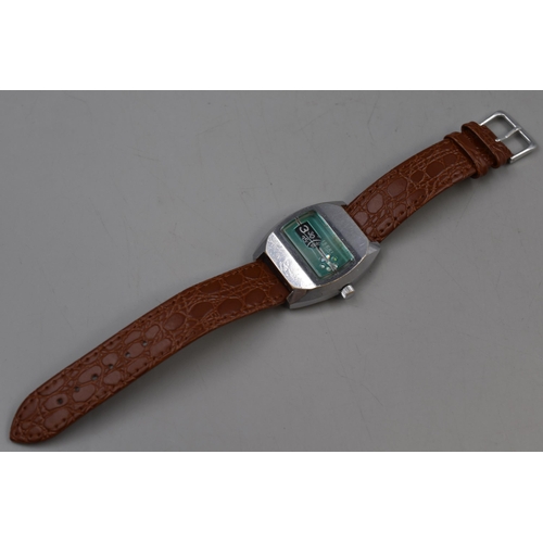 47 - ISEKI De Luxe Vintage Watch with Leather Strap