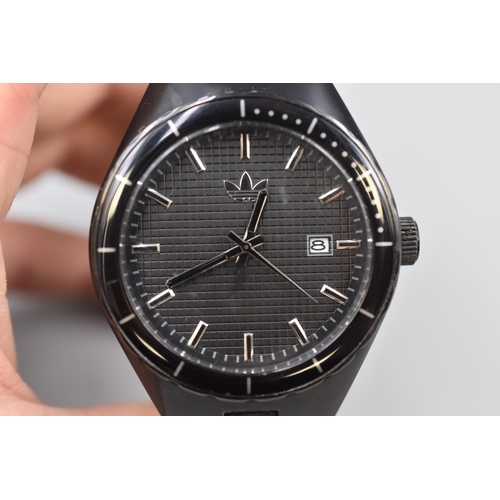 54 - Adidas ADH2047 Gents Watch with Leather Strap (Working)