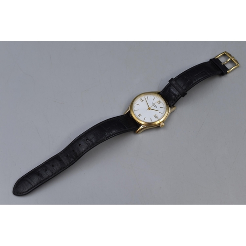 61 - Rotary Dolphin Standard Gents Quartz Watch with Leather Strap (Working)