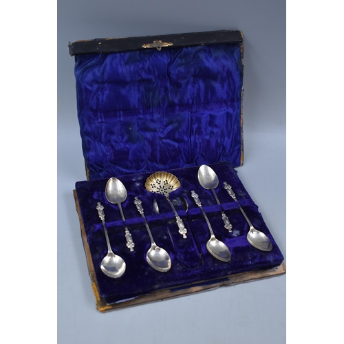 63 - Birmingham Silver Hallmark Apostle Spoon Set in Original box,  See photo for Box condition