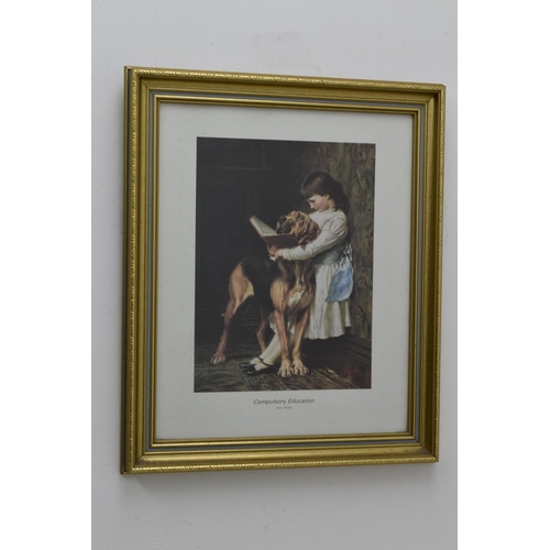 613 - Gilt Framed and Glazed Print Entitled 