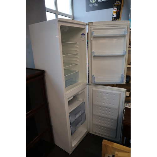 628 - Beko 50/50 Split A+ Rated Frost Free Fridge Freezer (door handles missing) working when tested 71