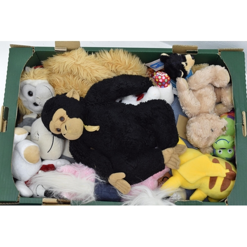 714 - Four Boxes of Assorted Children's Soft Toys.