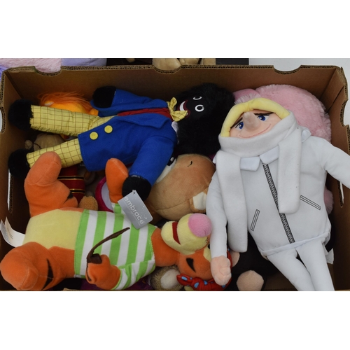 714 - Four Boxes of Assorted Children's Soft Toys.