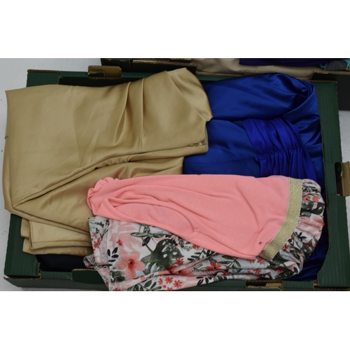 718 - Six Boxes of Women's Clothing (Sizes 16-18), Includes Roman and Jacques Vert.