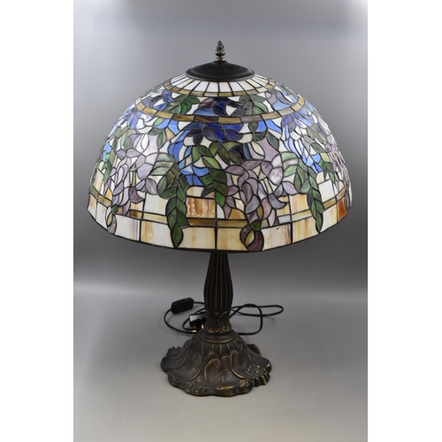 239 - Large Art Nouveau Tiffany Style Lamp (27