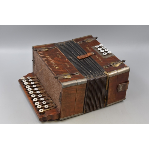 251 - Antique Vulkan of Germany Accordion in Wooden Case (working)