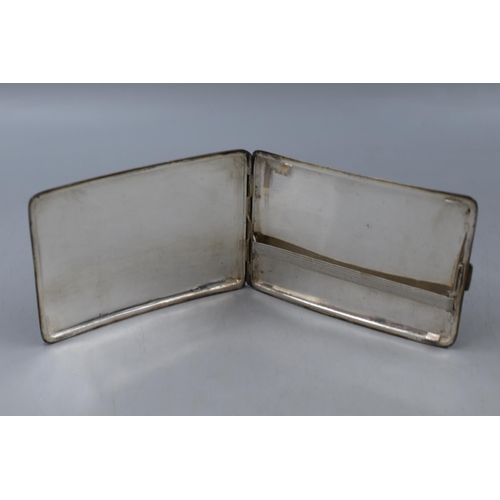 8 - Chinese silver cigarette case, rectangular and curved, the hinged lid with dragon chasing pearl, mar... 