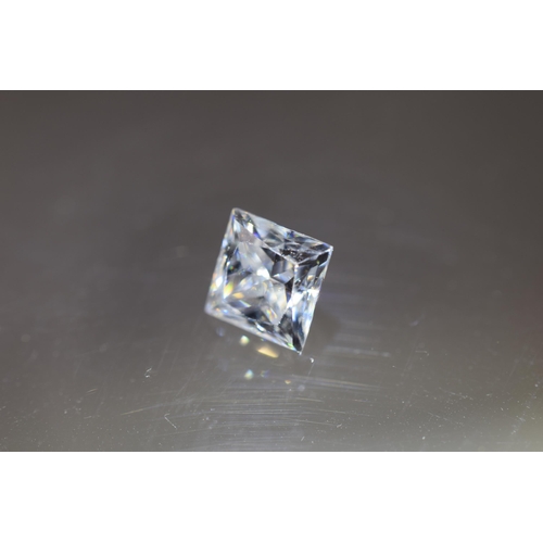 40 - Moissanite Colourless Stone in Princess Cut (1.27 Carats) Complete with Anchor Certificate