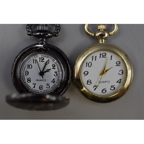 80 - Two Ladies Pendant Watches complete with Chain's (Working)