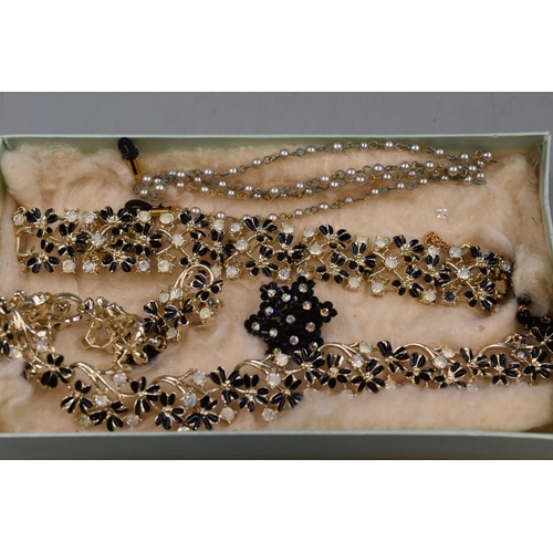 81 - A Selection of Vintage Costume Jewellery, In Presentation Box.