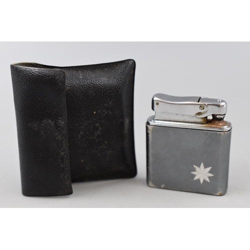 85 - Vintage Calibri Lighter with Case and two Cigarette Cases