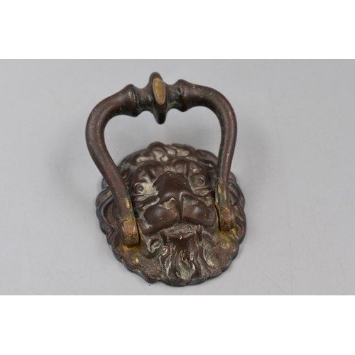 111 - Heavy Duty Metal Lion Door Knocker