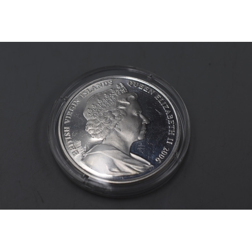 125 - A 2006 British Virgin Islands Silver 10 Dollar Coin.