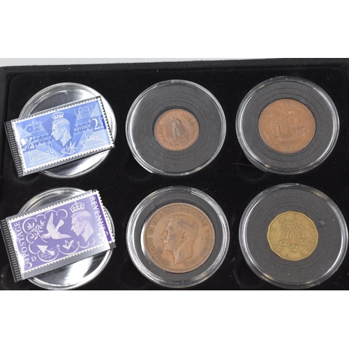 145 - D-Day 75th Anniversary 1944 British Coin Set complete with Case and Bokklet