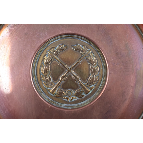 157 - Northumbrian Infantry 1965 Copper and Brass Pin Dish