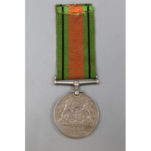 161 - WWII Defence Medal R.W. Committee 234124V. With description of casualty who died in 1945