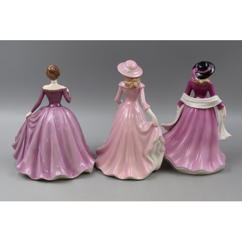 206 - Three Fine Porcelain Lady Figurines including two by Annie Rowe (Tallest 8.5