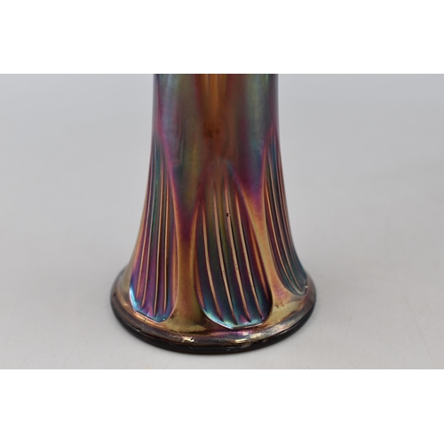 233 - Carnival Glass Iridescent Lustre Vase (10