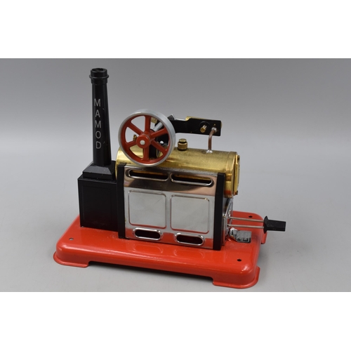 18a - Vintage Mamod steam engine - model SP 2, with box, and booklet