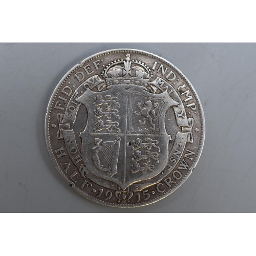 162 - Silver Half Crown George V - 1915