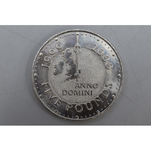 163 - Anno Domini Millennium 2000 Five Pound Coin