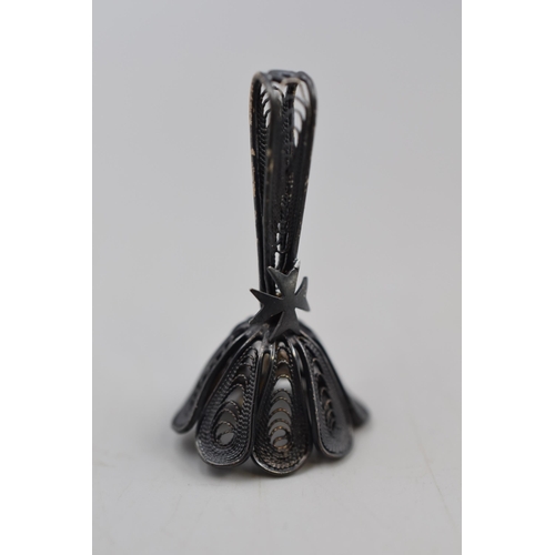 13 - Miniature Silver 925 Filigree Bell