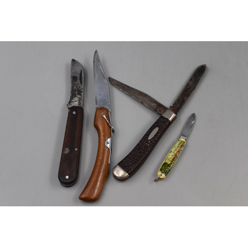 195 - Collection of Four Pocket Knives One Imperial Ireland