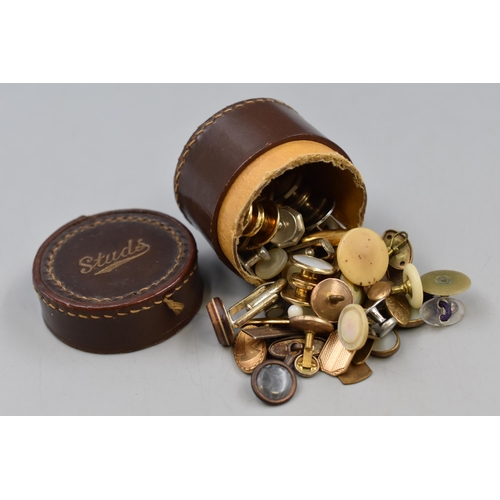 66 - Stud Box Rammed Full of Vintage Studs and Cufflinks