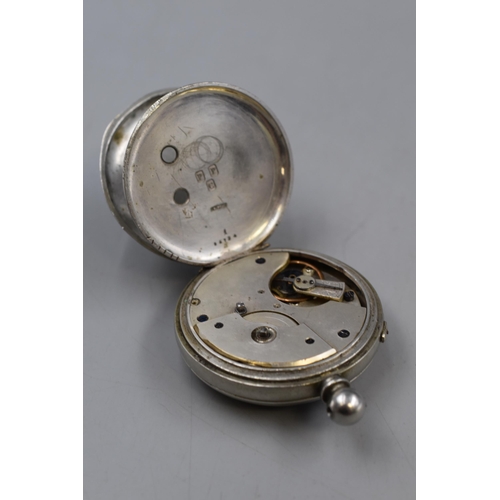 93 - Swiss Made Open Faced Pocket Watch (Requires Attention)