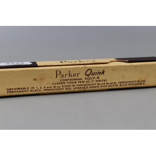 111 - Vintage Parker Pen Fountain Pen with Spare Nib, Instructions in original box