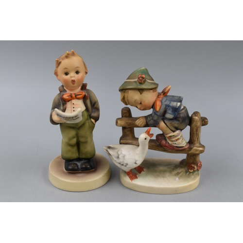 135 - A Pair of Hummel Goebel Figures. Includes Boy on Fence and Choir Boy.