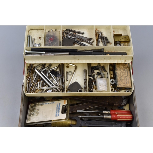 446 - Watch Repairers Cantilever Tool Box Crammed with tools and Interesting Bits